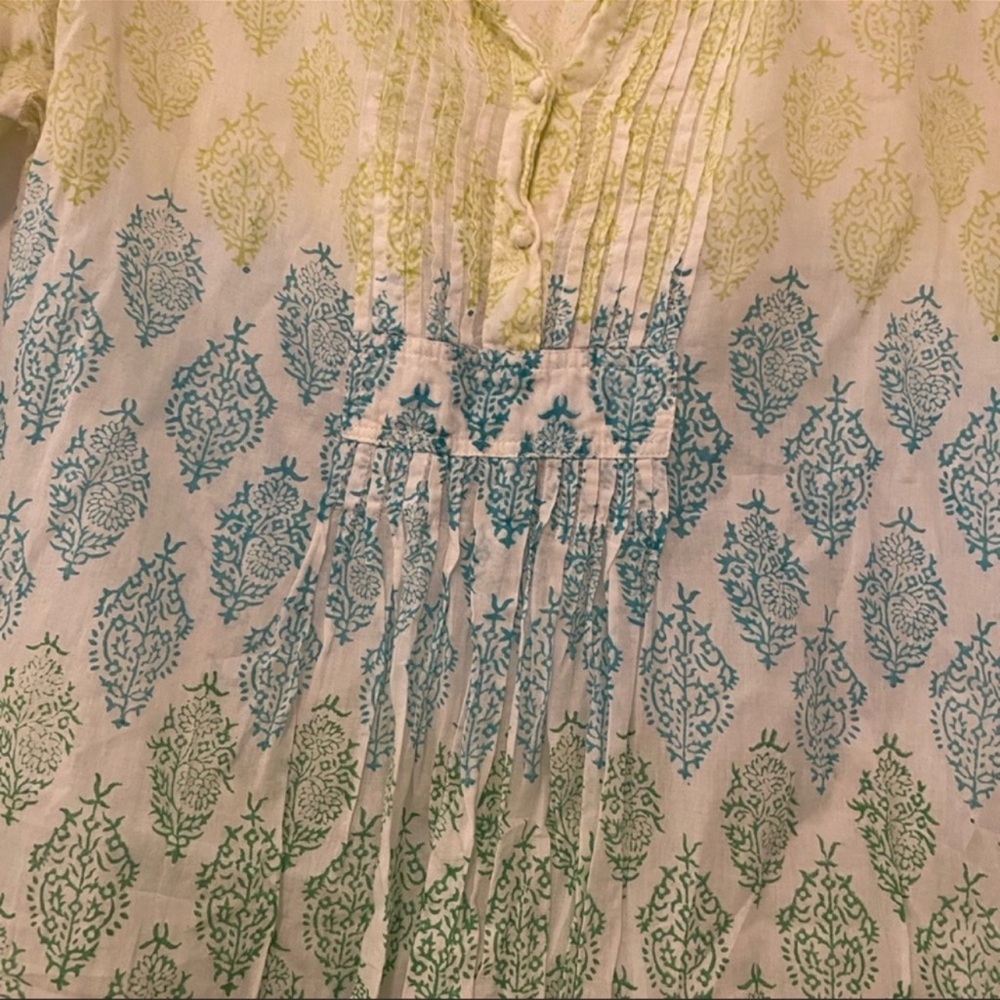 Roberta Roller Rabbit Block Print Cotton Tunic - image 5